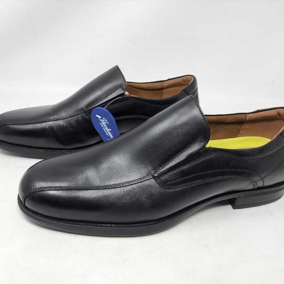 NWOB men\'s 12 3E Florsheim Medfield bike toe slip loafer shoes Black 12 EEE Wide main image 4